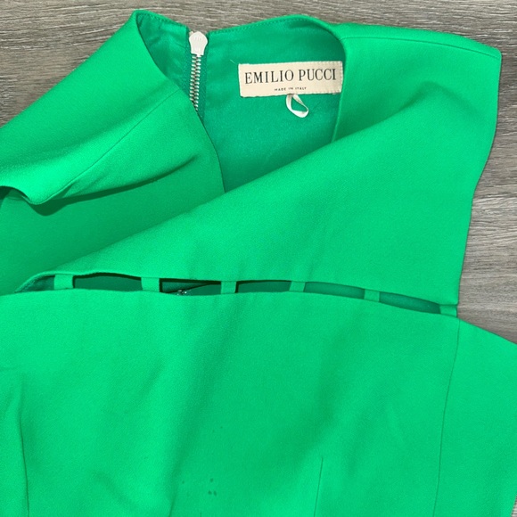 Emilio Pucci Vibrant Green Mini Dress - Picture 4 of 4